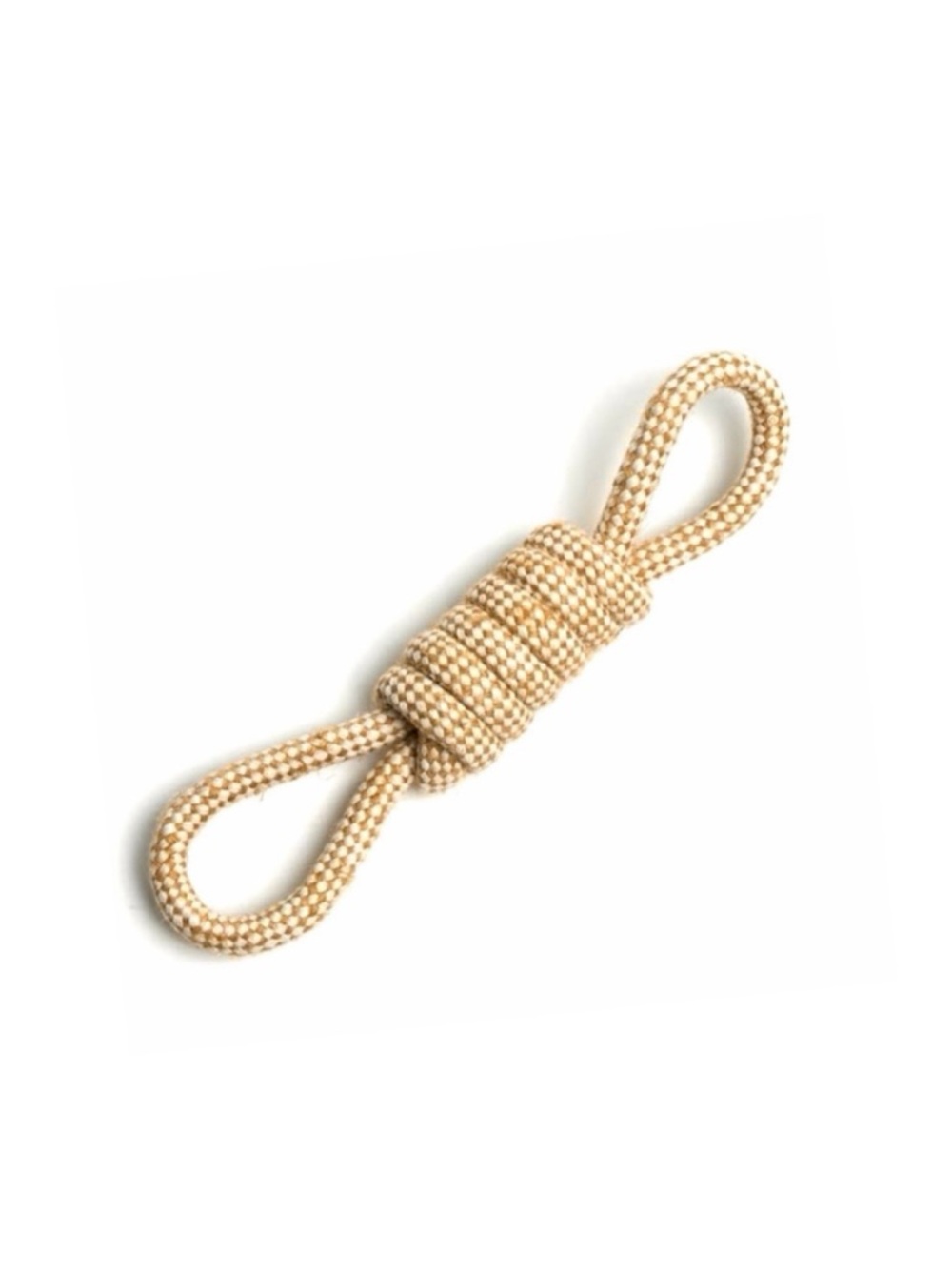 🆕 Dog Chew and Tug Knotted Natural Rope/Jute Bow Toy